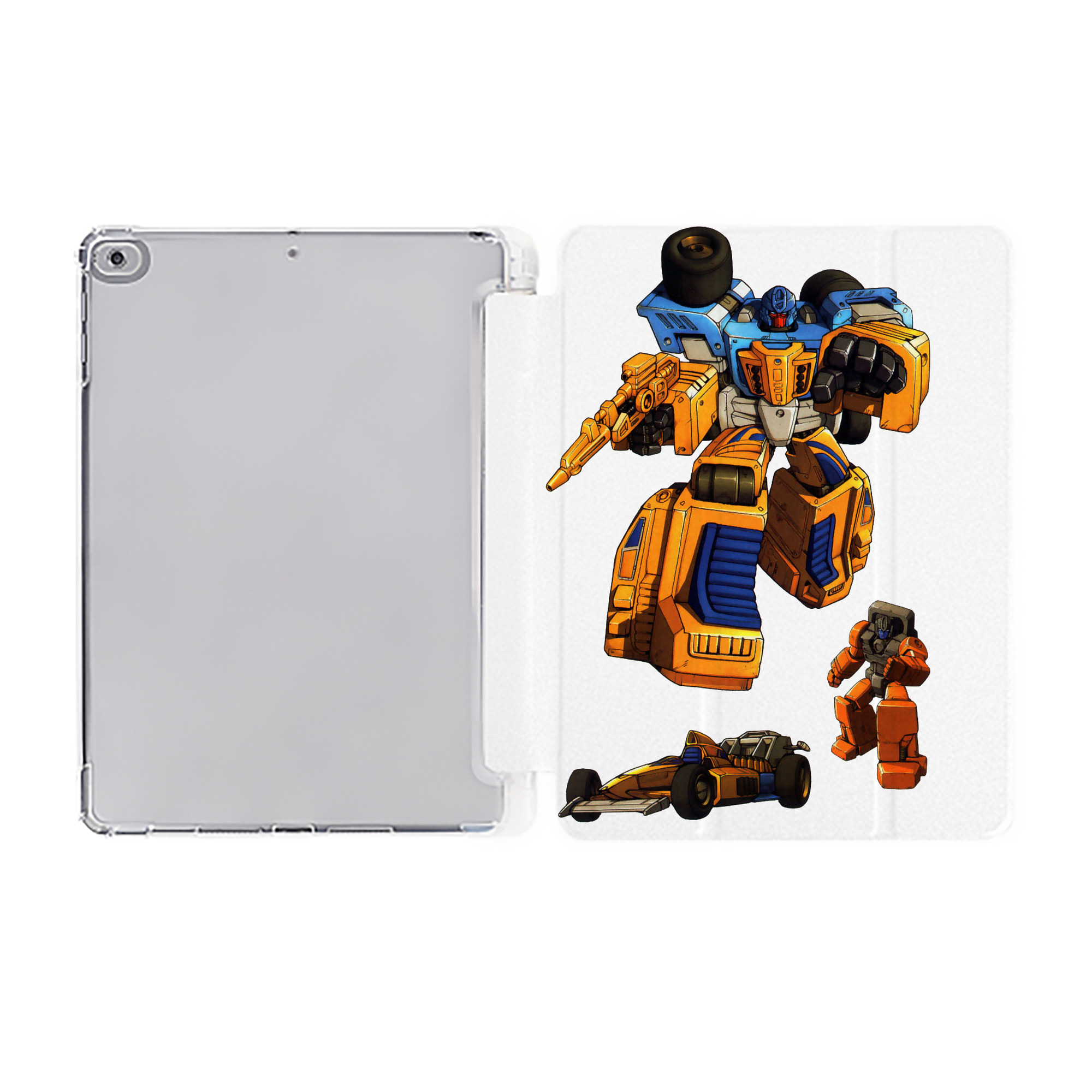 （画像用）  IPad ケース ペン収納付き 三つ折りスタンド PUレザー×シリコン 対応機種9.5/10.5/10.9インチ